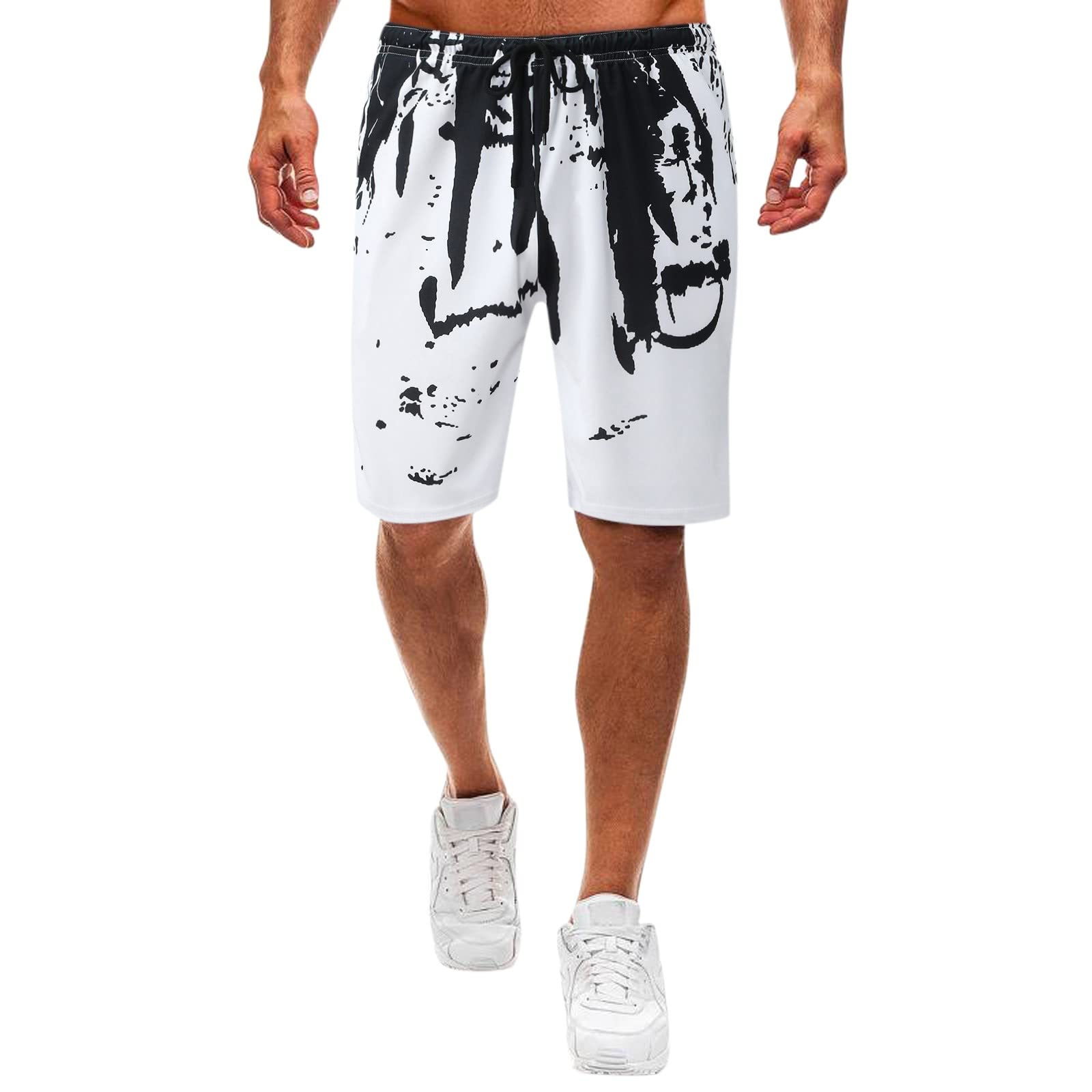 Pantaloncini Corsa Uomo Con Coulisse: Taglie Forti Da XS A XXL, Grafica Incrociata E Tessuto Asciugatura Rapida