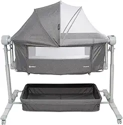 Berço Co-Bed,Safety 1st Lounge com Balanço Automático - Grey