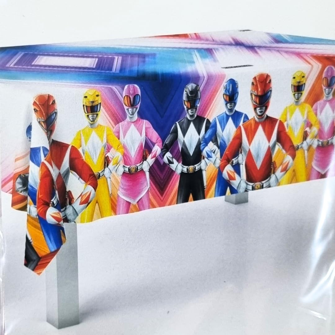 BeenSmile, POWER RANGERS Tablecloth, Birthday Decoration Tablecloth, Children's Party Supplies, Celebrations and Birthdays, 1 Unit, 120x180 CM