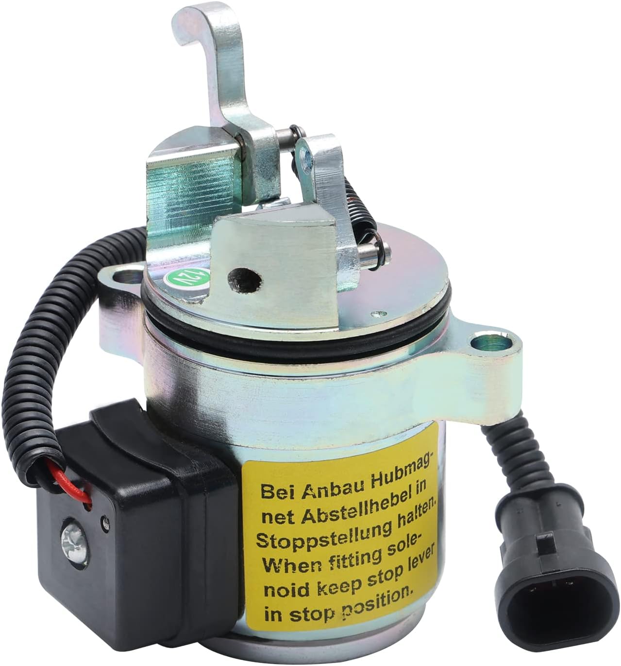 MaySpare Fuel Shut Off Solenoid 04287583 Stop Solenoid 6686715 Compatible with Deutz Engine 1011 2011