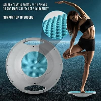 Yes4All Upgraded Wobble Balance Board, 16.34 TPE Non-slip, Stability Board for Home Gym, Standing Desk