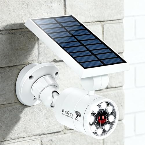 Motion Sensor Outdoor Solar Lights Waterproof Aluminum alloy(Not plastic) Solar Spot Lights, Solar Motion Detector Lights for Outside Patio Porch Wall Driveway Garden, 100-Week FREE Refund/Replacement