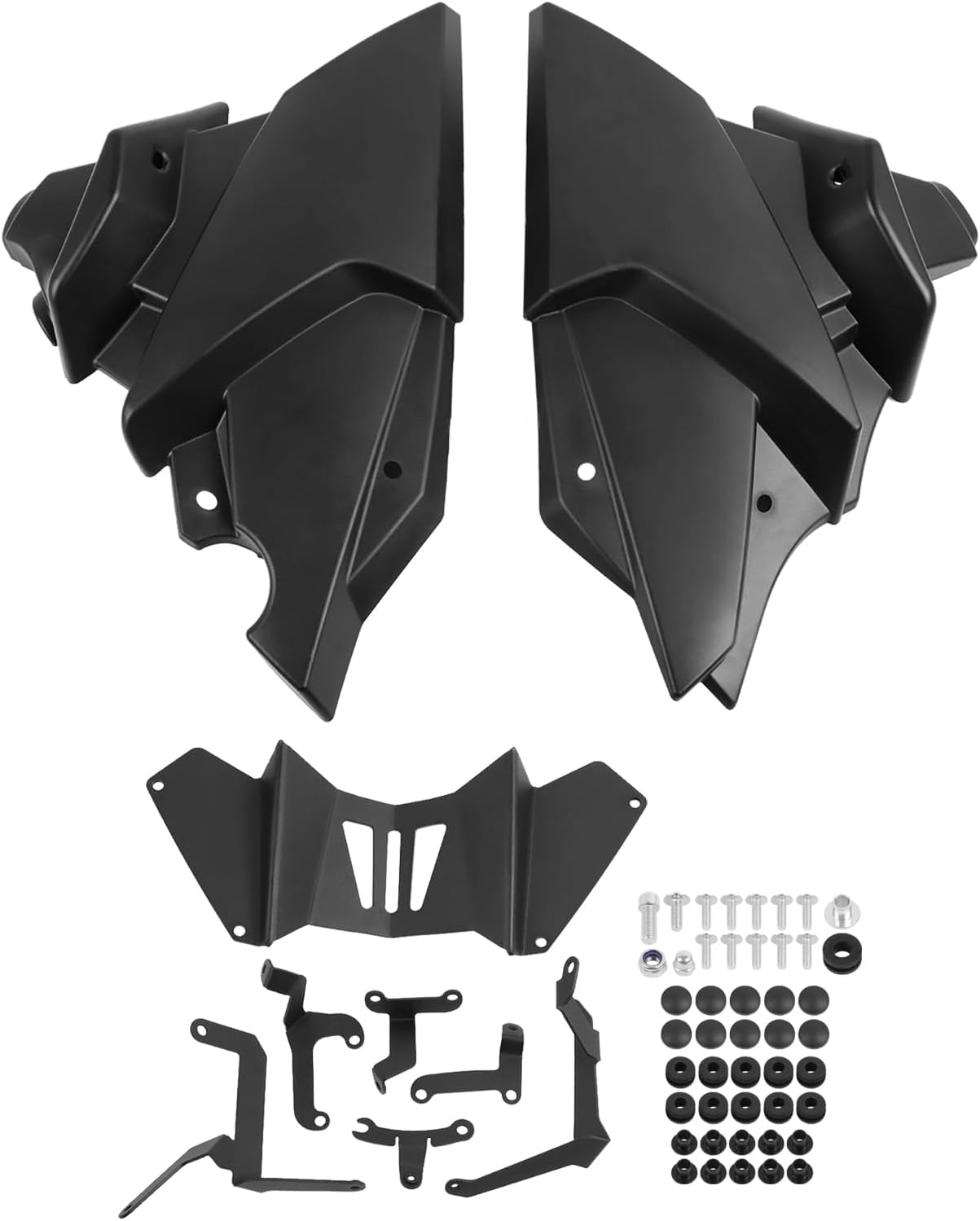 Motorcycle Engine Guard Belly Pan Spoiler Lower Fairing Replacement for Yamaha MT09 MT-09 SP Tracer 9/GT 2021 2022 2023 2024 2025 Bellypan Body Engine Bottom Protection Cover (Black)