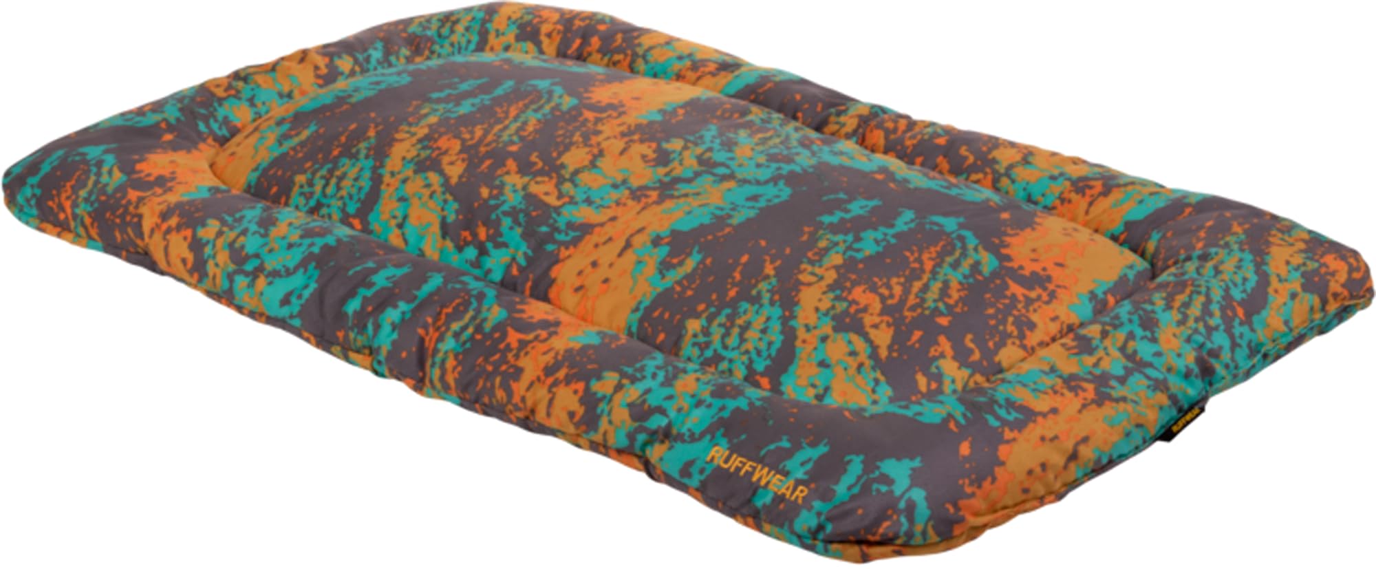 RUFFWEAR Basecamp Hundebett, bequemes & leichtes Reisebett für Hunde, maschinenwaschbar, 23" x 36", Orange Reef