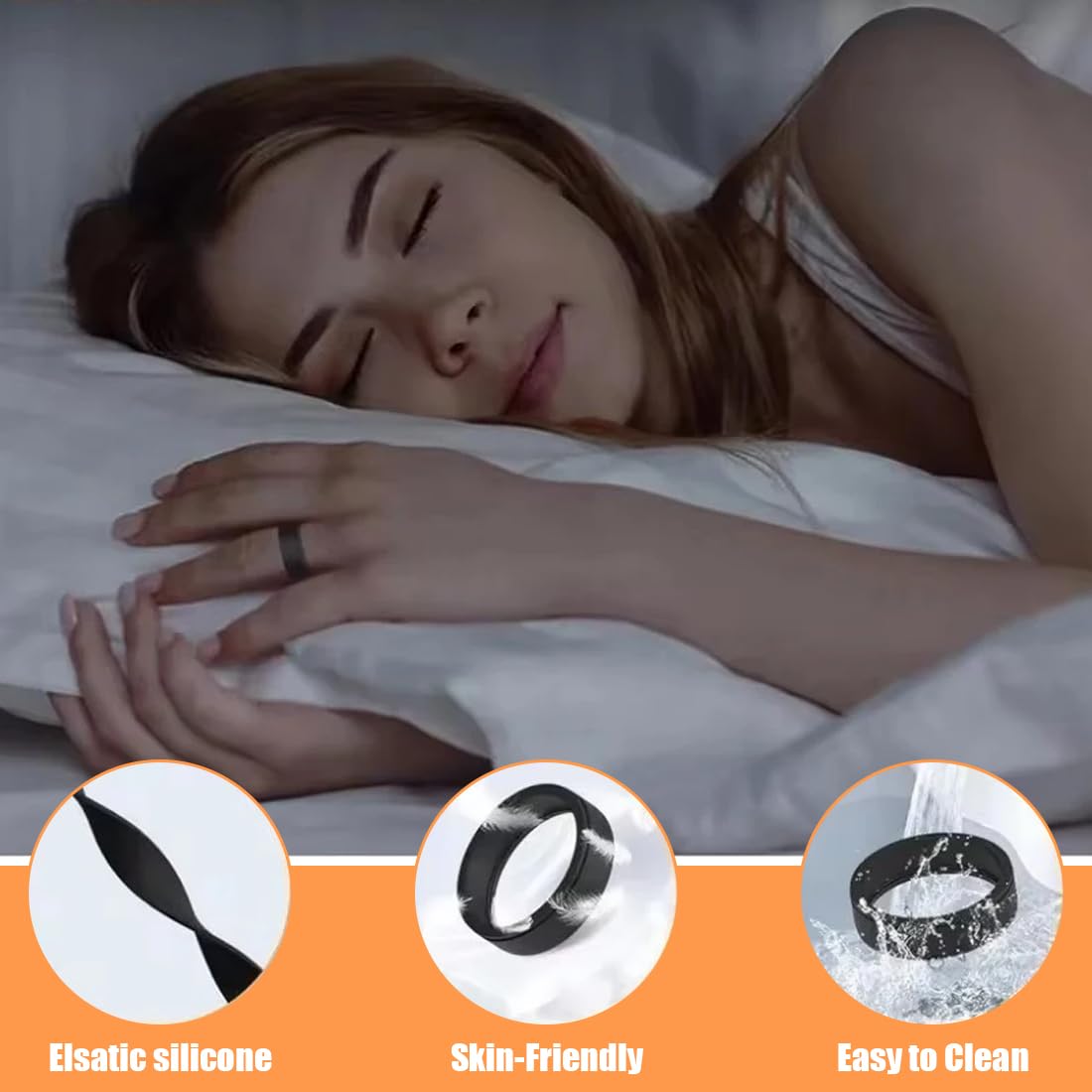 IKOPFLN 3 Piezas Funda de Silicona para Anillo Compatible con 0ura Ring Gen 3,Funda Elástica para 0ura Ring Gen 3,Anillos Universales Talla 10 a 13 - Talla M (Negro,Verde y Azul)