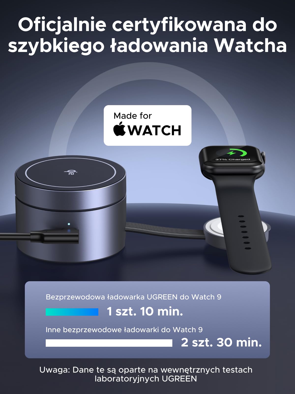 UGREEN MagFlow Qi2 15 W, magnetyczna ładowarka bezprzewodowa 3 w 1 z MagSafe | Kompatybilny z iPhone 17 16 15 14 13 12 Air Plus Pro Max AirPods 4 3 Pro 3 2 1 iWatch, regulowany, z ładowarką 45 W