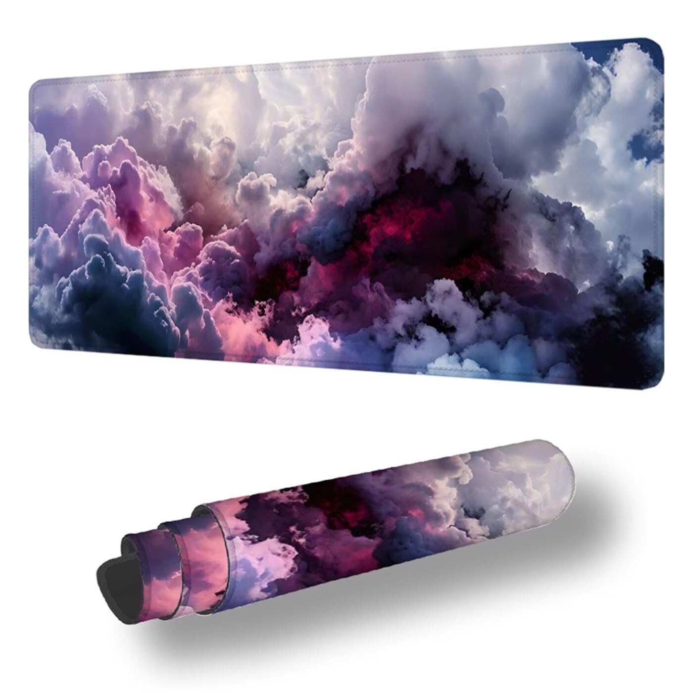 Podkładka pod mysz XXL 1200 x 600 mm duża abstrakcyjna podkładka pod mysz dla graczy pod ręką biurko szyte krawędzie wodoodporna antypoślizgowa do komputera, laptopa poprawia precyzję i szybkość