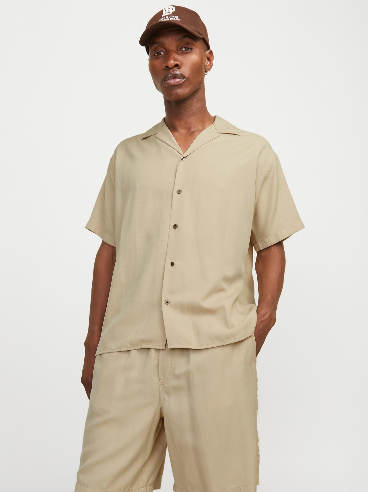 JPRCCAARON TENCEL RESORT SHIRT S/S SN Gömlek Erkek