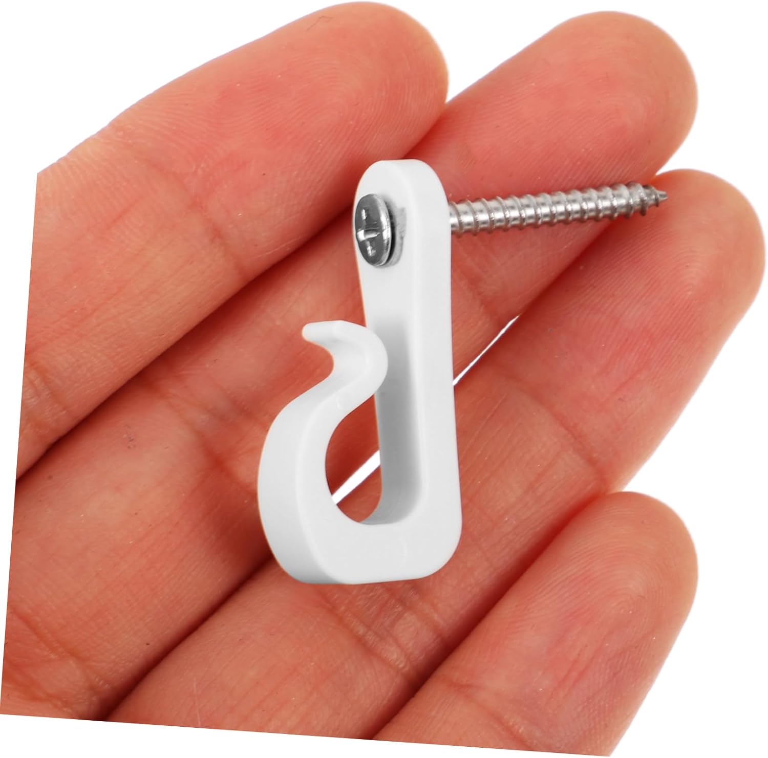 Cabilock 80sets String Light Hooks Screws Hanging Clips for Outdoor Led Lights Easy Installation for Holiday Decor and Plant Hangers