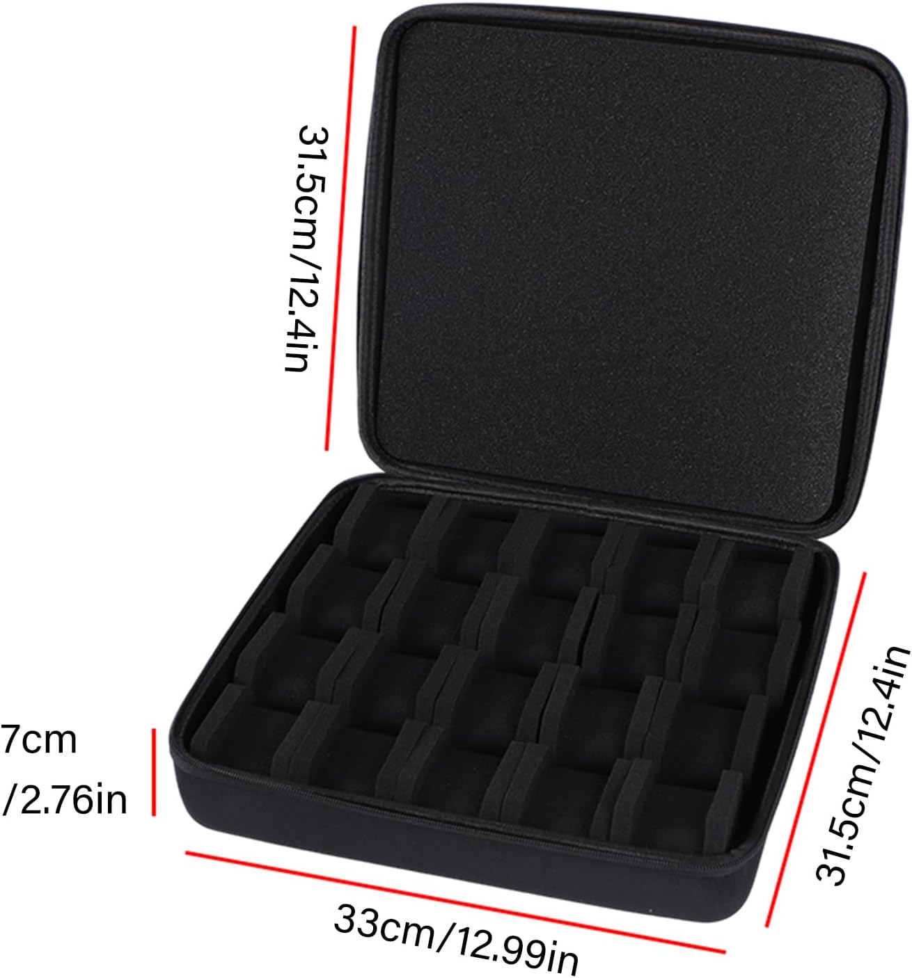 20 Slot Jewelry Watch Travel Case Organizers Coin Bag Wristwatch Box Portable Storage Box Shockproof Pouches Prote