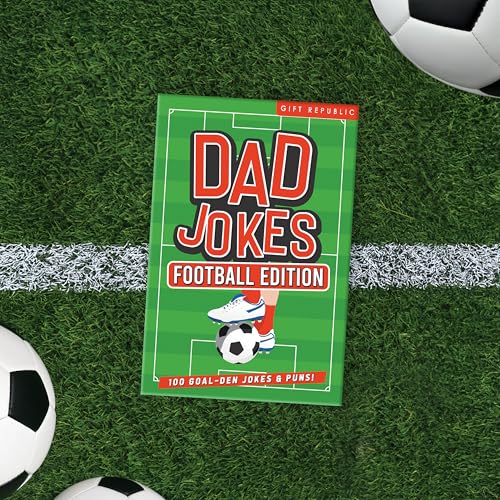Gift Republic Footbal Dad Jokes - 100 Card Pack with Football Themed Jokes & Puns. Perfect Stocking Filler or Gag Gift for Men - Kids/Adults. Great for Xmas or Birthdays, Green - Image 5