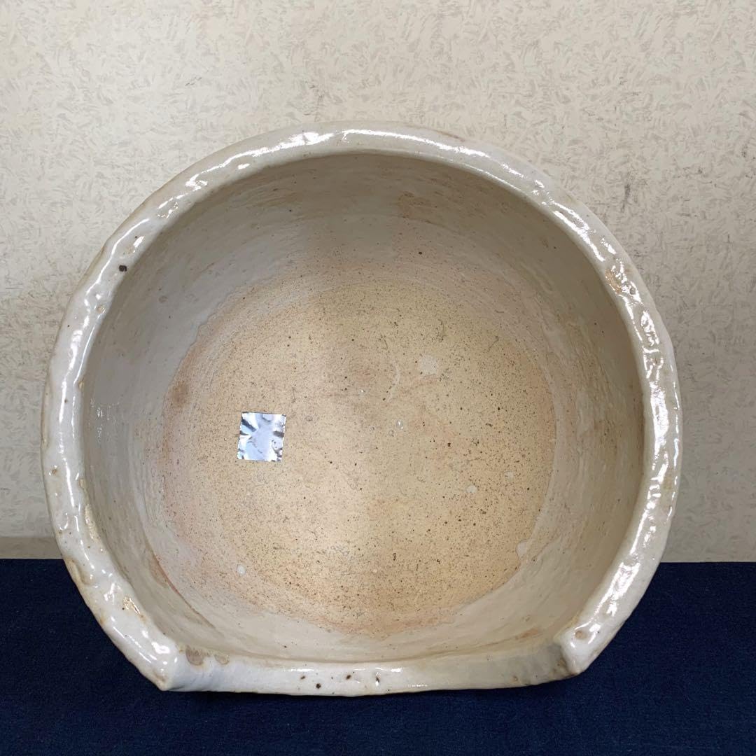 Amazon.co.jp: 風炉 茶釜 五徳 炉灰 志野焼風炉 野々田炉灰 茶道具 
