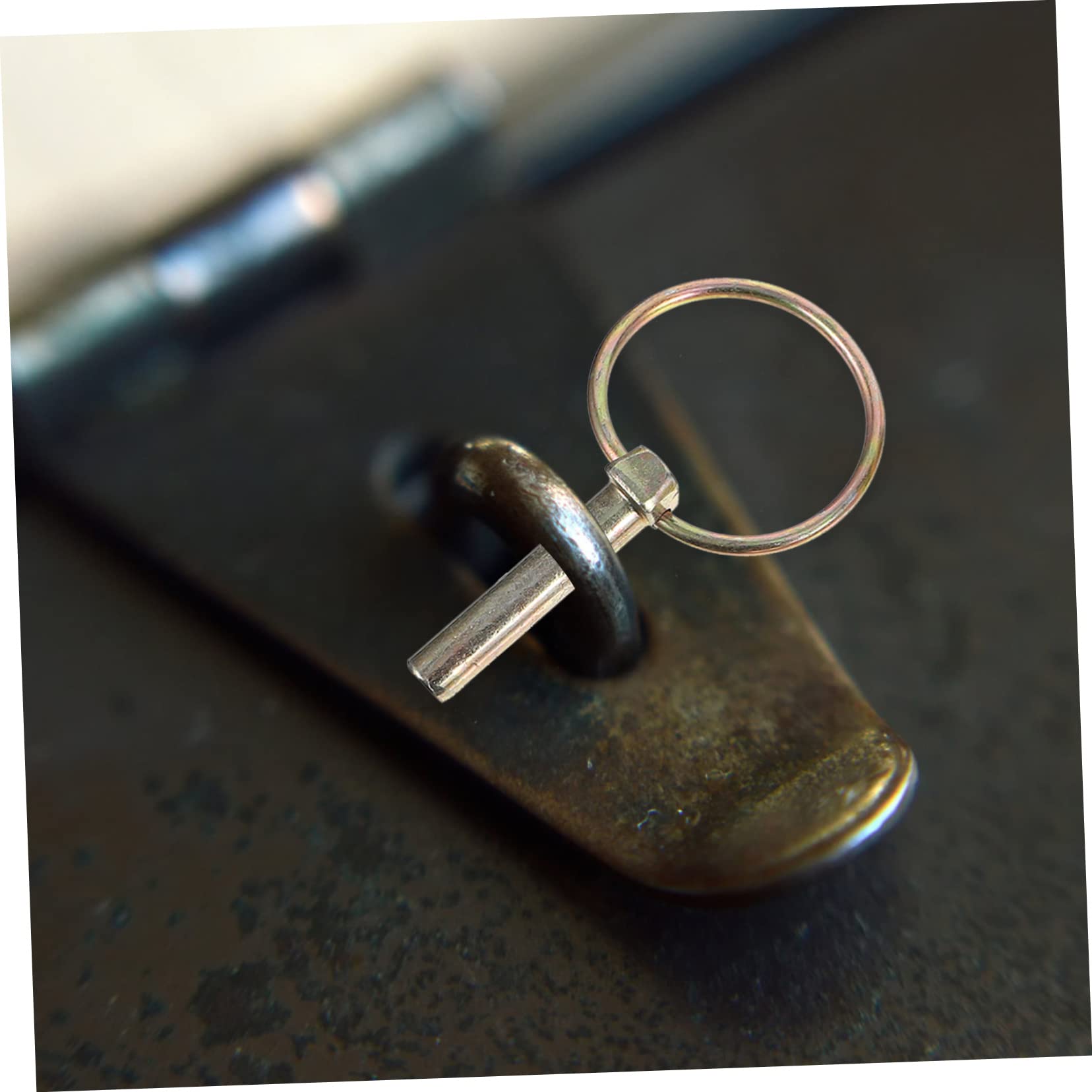 SOLUSTRE Lynch Pin Fastener Tractor Pin Trailer Hitch Lock 10pcs Set Carbon Steel Zinc Plated Corrosion Proof Easy to Use for Applications