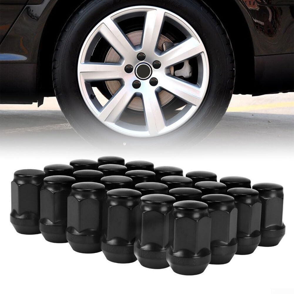 24 tuercas de rueda para Toyota Land Cruiser para Prado y para modelos Ford que confirman la compatibilidad a través de rosca de 12 x 1.25 y tipo de asiento