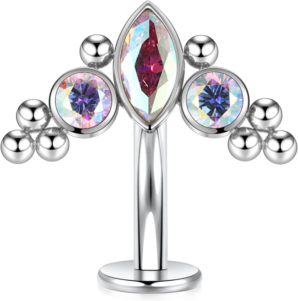 Hengkaixuan G23 Piercing Pour Nombril En Titane Avec Filetage