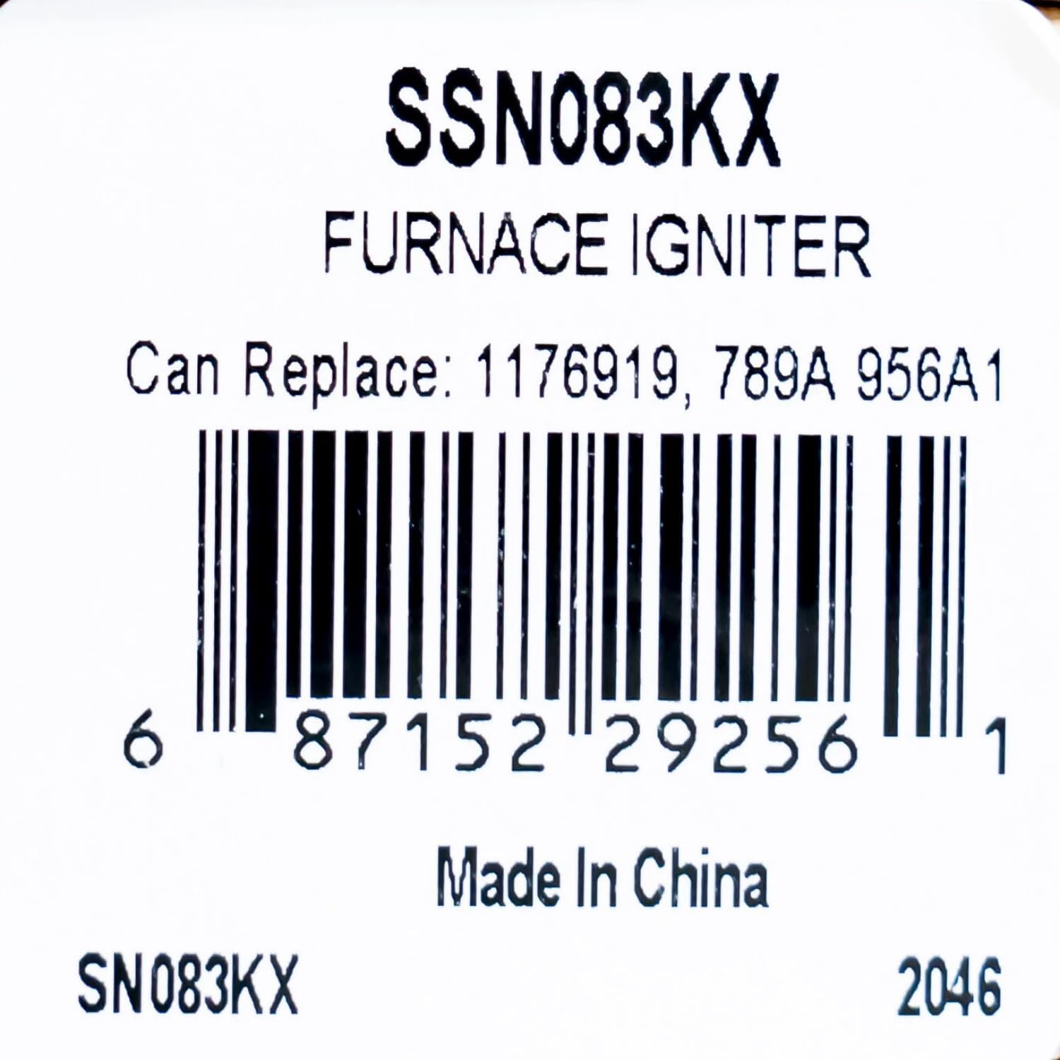 Furnace Igniter for York Luxaire Coleman S1-025-49808-000 S1-02549808000, Replace Coleman Igniter 025-45231-000, S1-02545231000, S1-025-45231-000, 02549808-000, S1-02549808000, S1-025-49808-000