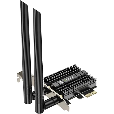 EDUP High-Performance PCIE WiFi 6E Card with Bluetooth 5.2