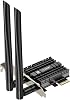 EDUP PCIE WiFi 6E Card AX210 Bluetooth 5.2 AX5400M 802.11ax Tri-Band 6G5.8G2.4GHz Heat Sink 6dBi Antenna PCI-E Wireless Network Cards for Desktop PC Support Windows 1110 64-bit
