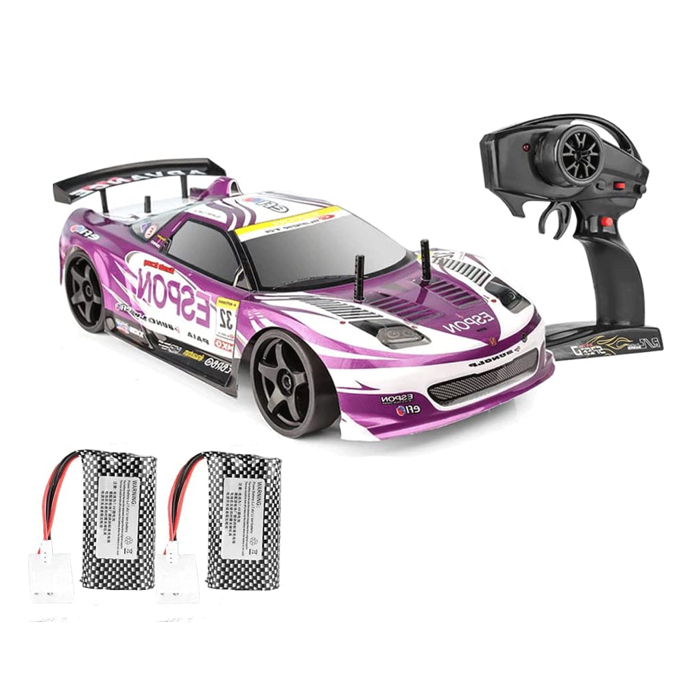 WOLWES Veicolo fuoristrada telecomandato per arrampicata fuoristrada, buggy RC ad alta velocità da 70 km/h, macchinina elettrica 2.4G, camion RC ammortizzante a quattro ruote motrici, regalo per auto