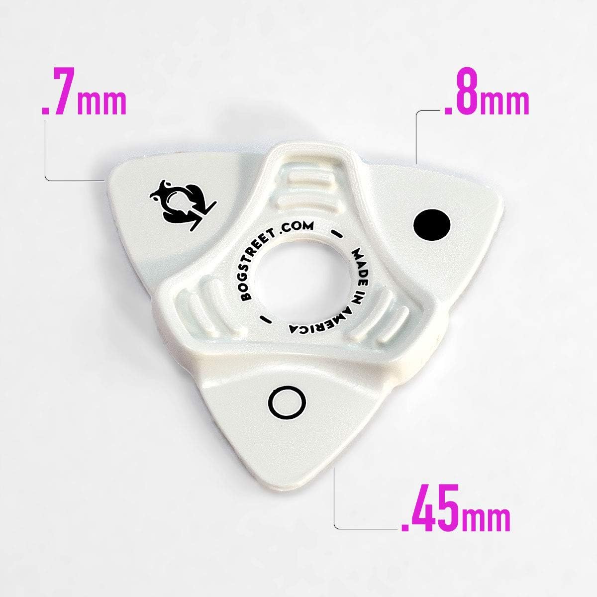LEAP Series Rhythm- Ergonomic Guitar Pick - Made in USA Guitar Pick Pack of 6 Plectrum Guitar Picks - Patented Design Helps Solve Pick Slipping - for Beginners & Hand Impairments