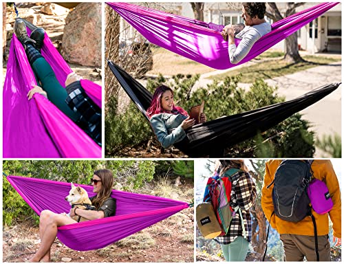 Kootek Camping Hammock Double Portable Hammocks Camping Accessories For Outdoor, Indoor, Backpacking, Travel, Beach, Backyard, Patio, Hiking #TOP7
