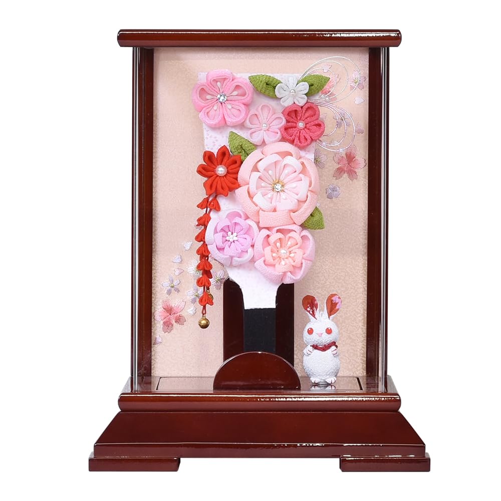 Amazon | 羽子板 コンパクト 7号 ミニ かわいい 初正月 つまみ細工