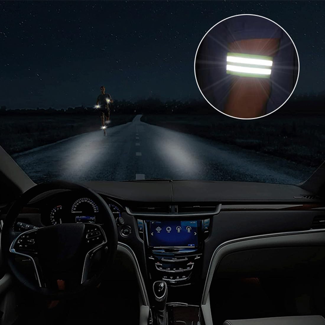 Brassard Réfléchissant, Barres Parallèles Fort Pouvoir Collant Réfléchissante 305876317698