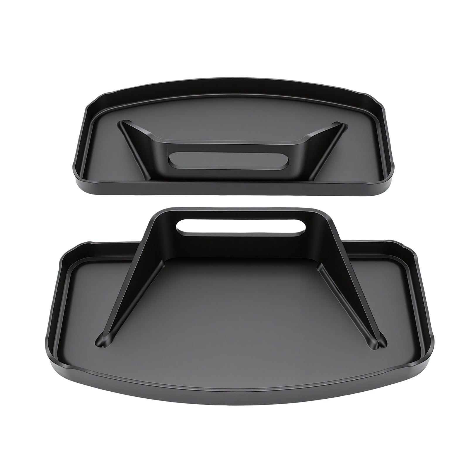 Ausla 2 szt. Podnóżków Motocyklowych, Przednie Podnóżki – Podesty 220 Mm X 110 Mm, Szeroka Platforma, Regulowane, Zamiennik do V-Star Drag, Regulowane (BLACK)