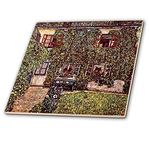 3dRose Gustav Klimt - Foresters House by Weissenbach at The Attersee - Ceramic Tile, 12-inch (ct_303040_4)