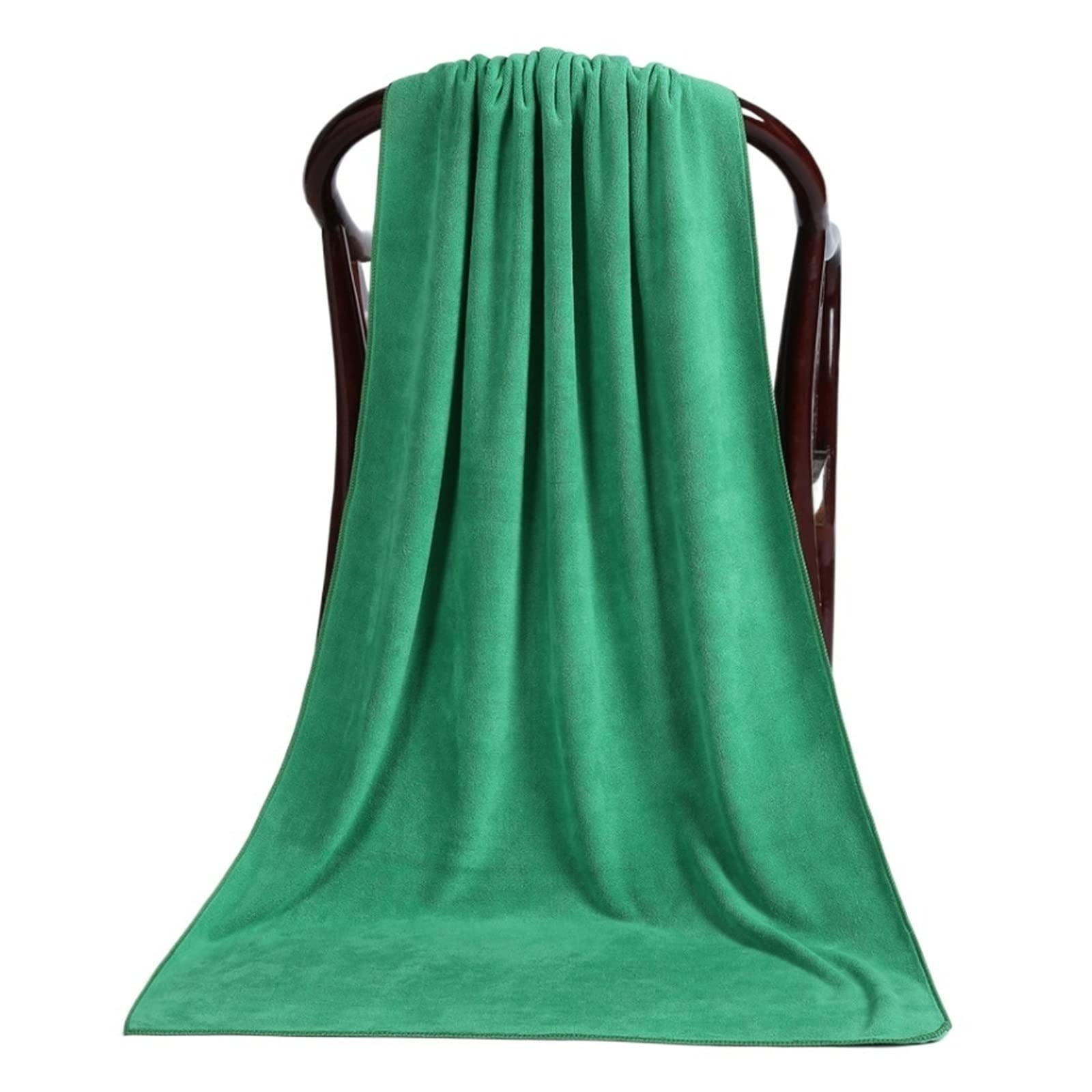WILLWA Toallitas desmaquillantes Reutilizables, toallitas faciales de Microfibra, Almohadillas de Limpieza, toallitas limpiadoras, Herramienta (Color : Green, Size : 70x140cm)