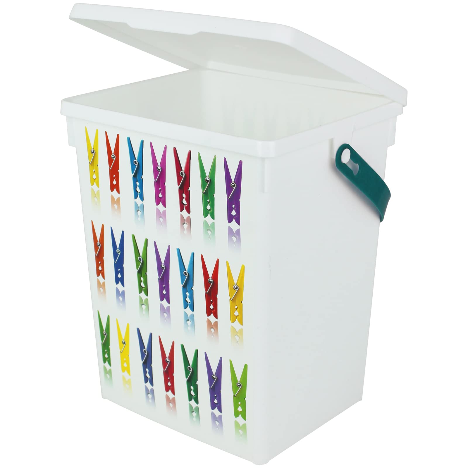 Koopman International Wscheklammer Box 5L Wscheklammerbox Kunststoff  Wscheklammerbehlter fr Wscheklammern Wscheklammerdose Wsche Klammer  Behlter Aufbewahrung : Amazon.de: Kche, Haushalt & Wohnen