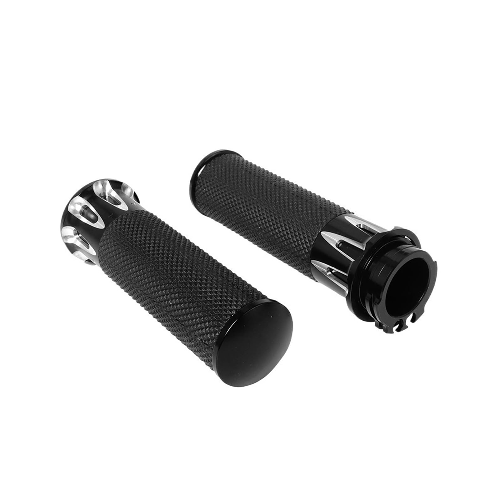 Poignées de guidon électroniques for moto, 1 ", 25mm, compatibles avec Harley Sportster 883 1200 XL XR Softail Touring Dyna(Black)