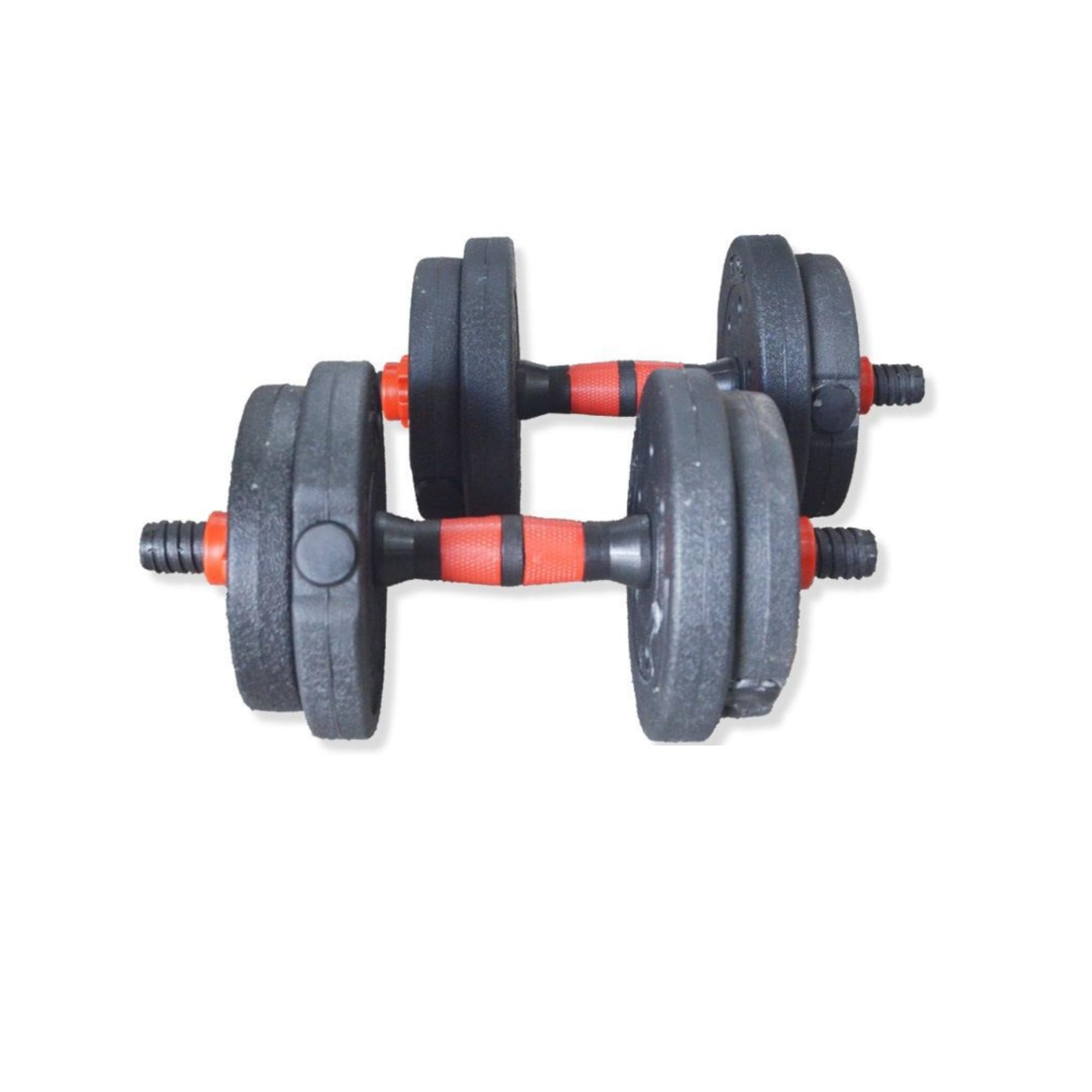 Set Manubri Componibili con Bilancieri, Pesi Regolabili da 10-30 kg, Include Barra di Connessione, Guanti e Collari di Sicurezza, Nero e Arancione