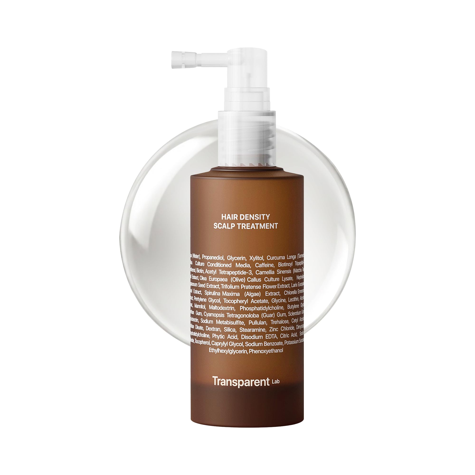 Transparent Lab Hair Density Scalp Treatment 50 ml – Anticaduta, stimola la crescita, aumenta la densità dei capelli e aiuta a ridurre i capelli bianchi grazie alla caffeina e ai peptidi
