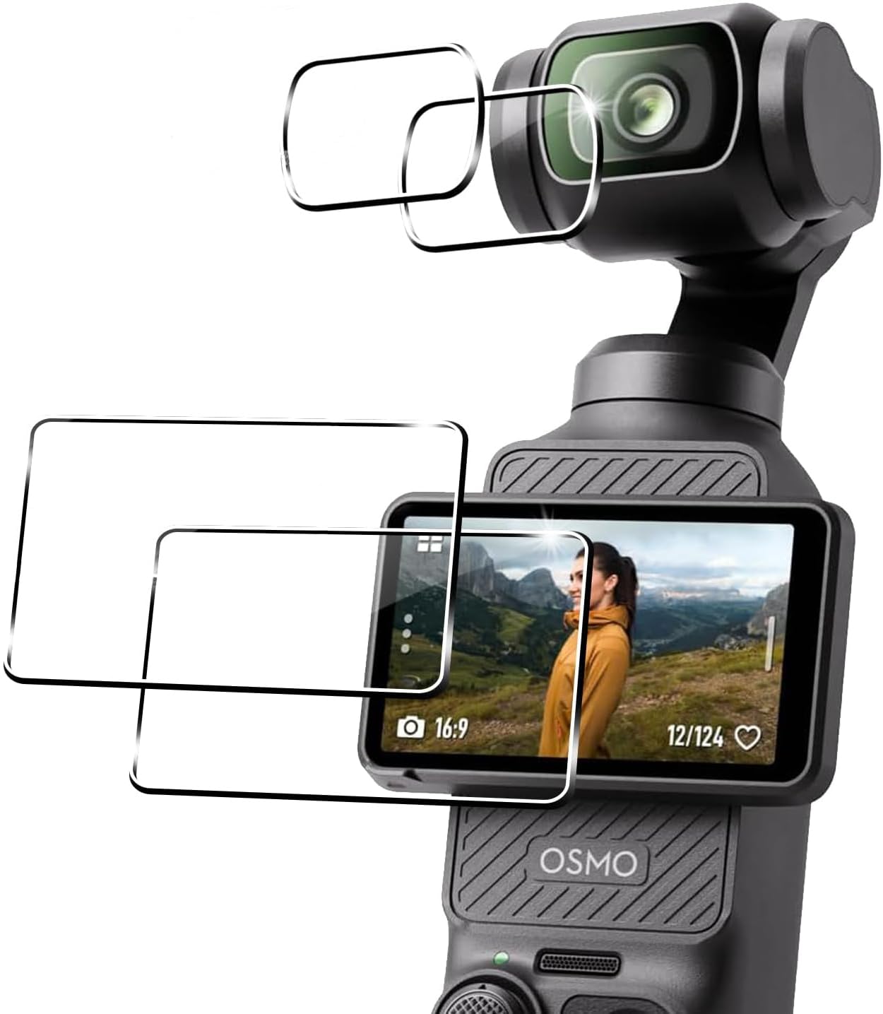 Amazon | 【4セット】 For DJI Osmo Pocket 3 フィルム 保護フィルム
