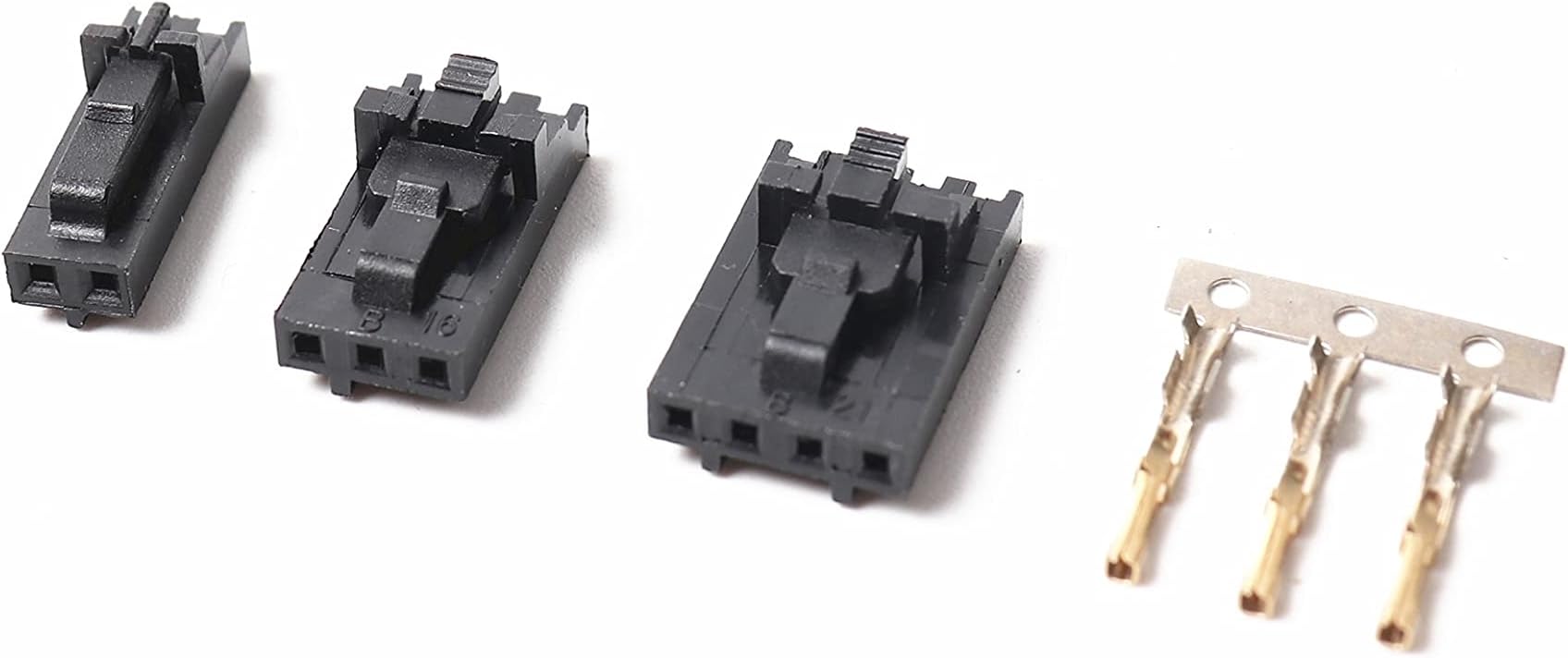 2.54mm 1x2/1x3/1x4 Connector & Positive Latch Housing Kit- 10 Pack for Mini-Rambo/Einsy Rambo Boards and for Prusa i3 mk2s/mk3 Printer Accessories (Size : 4pins)