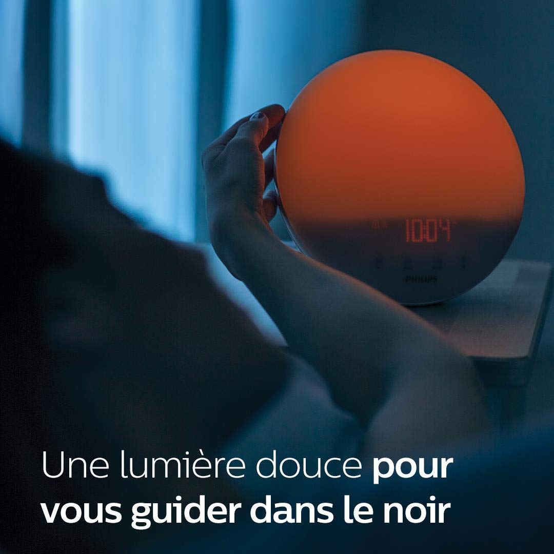 Philips - HF3520/01 - Eveil Lumière avec Lampe LED - Fonction RedShift