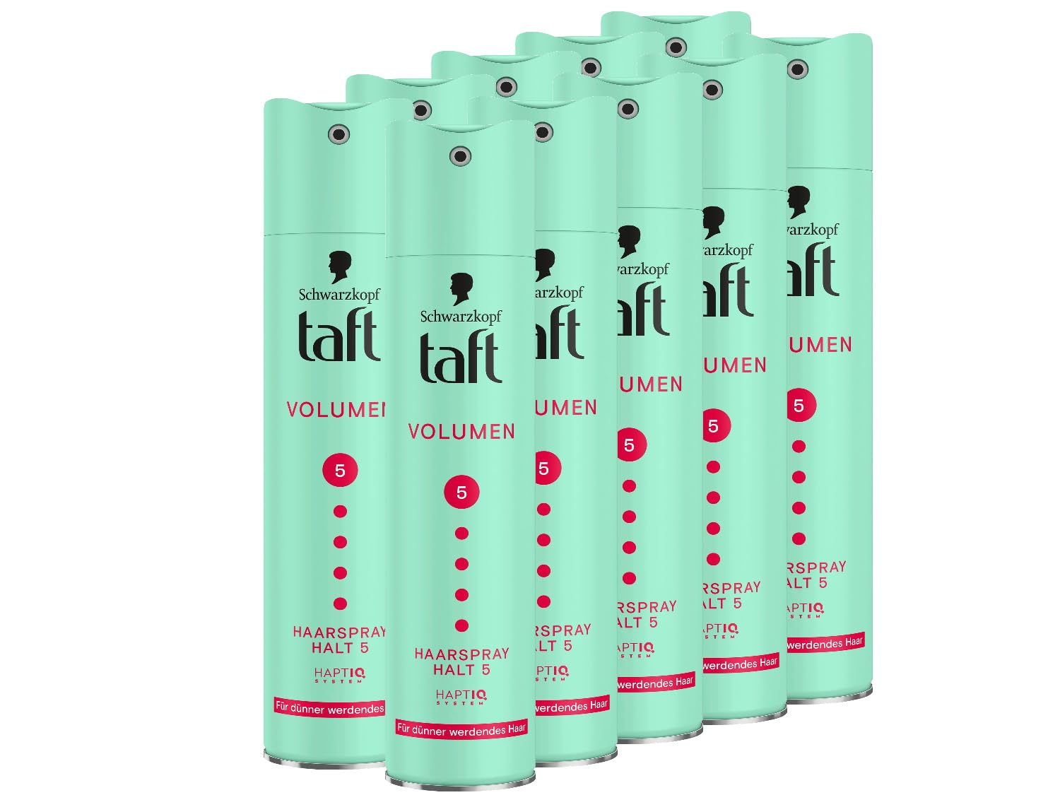 TAFT Spray para el cabello volumen (10 x 250 ml), grado de retención 5, para cabello fino y fino, fórmula vegana*, laca para el cabello