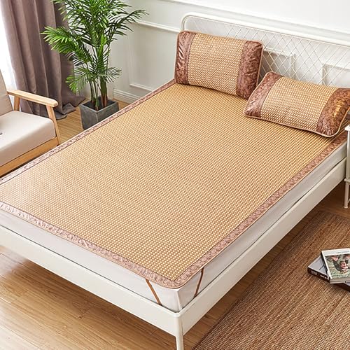Tapete de bambú reversible y ligero de 150x195 cm para refrescar tu cama este verano