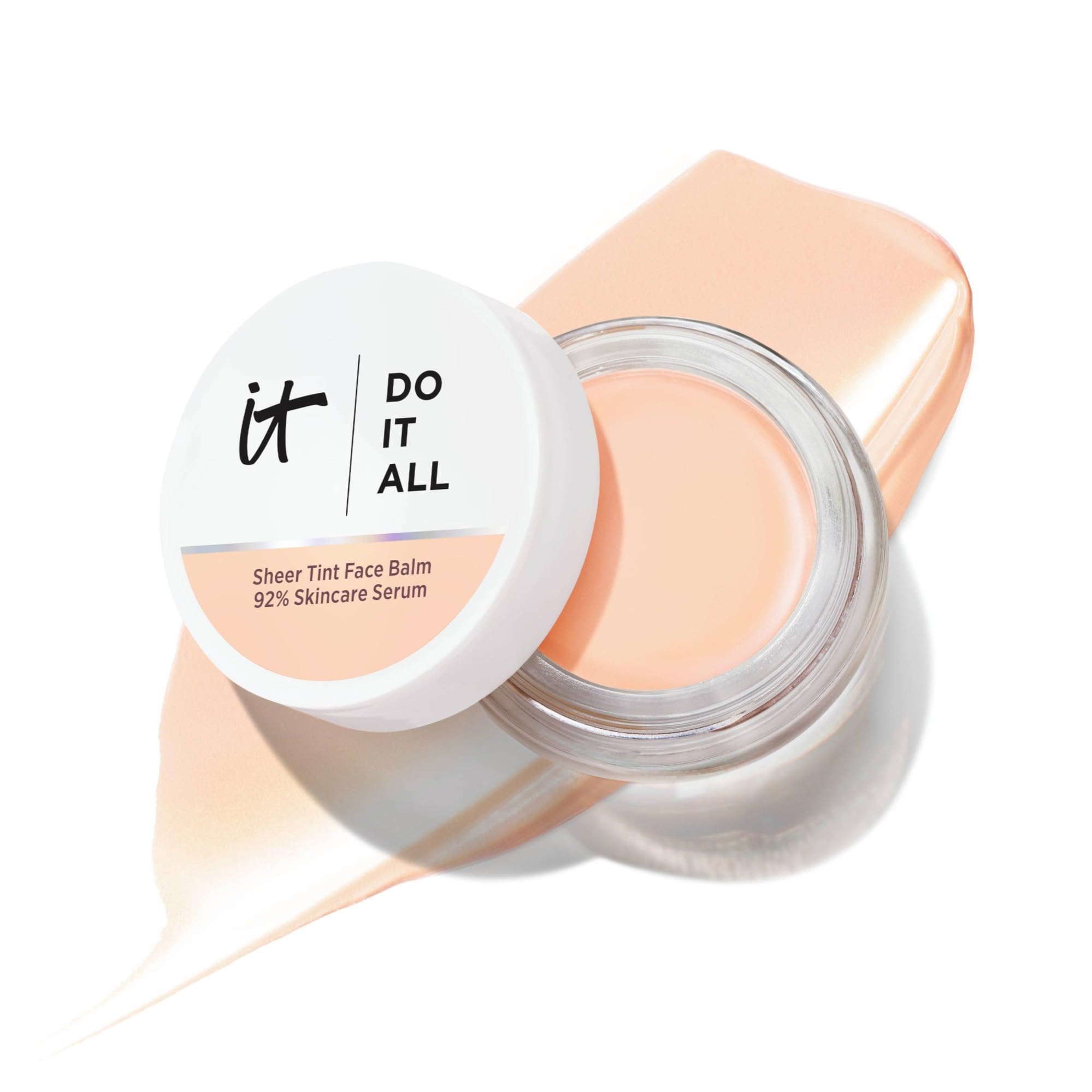 iT Cosmetics Do It All Sheer Tint Face Balm, Hyaluronic Acid & Peptides