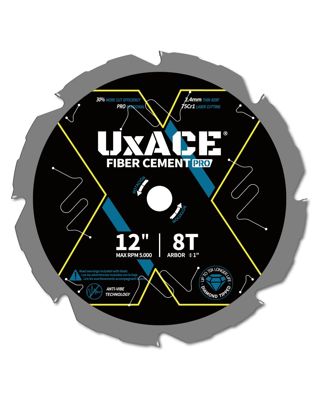 UXACE 60 Tooth Circular Saw Blade - Premium Wood Cutting -9 UXACE 60 Tooth Circular Saw Blade - Premium Wood Cutting -9