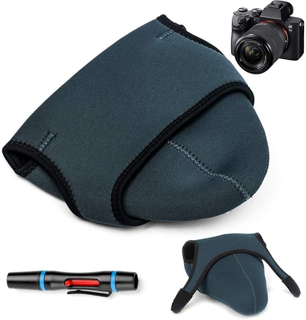 Fotover Camera Case Bag Camera Pouch Cover Sleeve,Soft Neoprene Travel Carry Protective Camera Pouch for Canon Nikon Sony Panasonic Pentax Olympus Fujifilm Cameras
