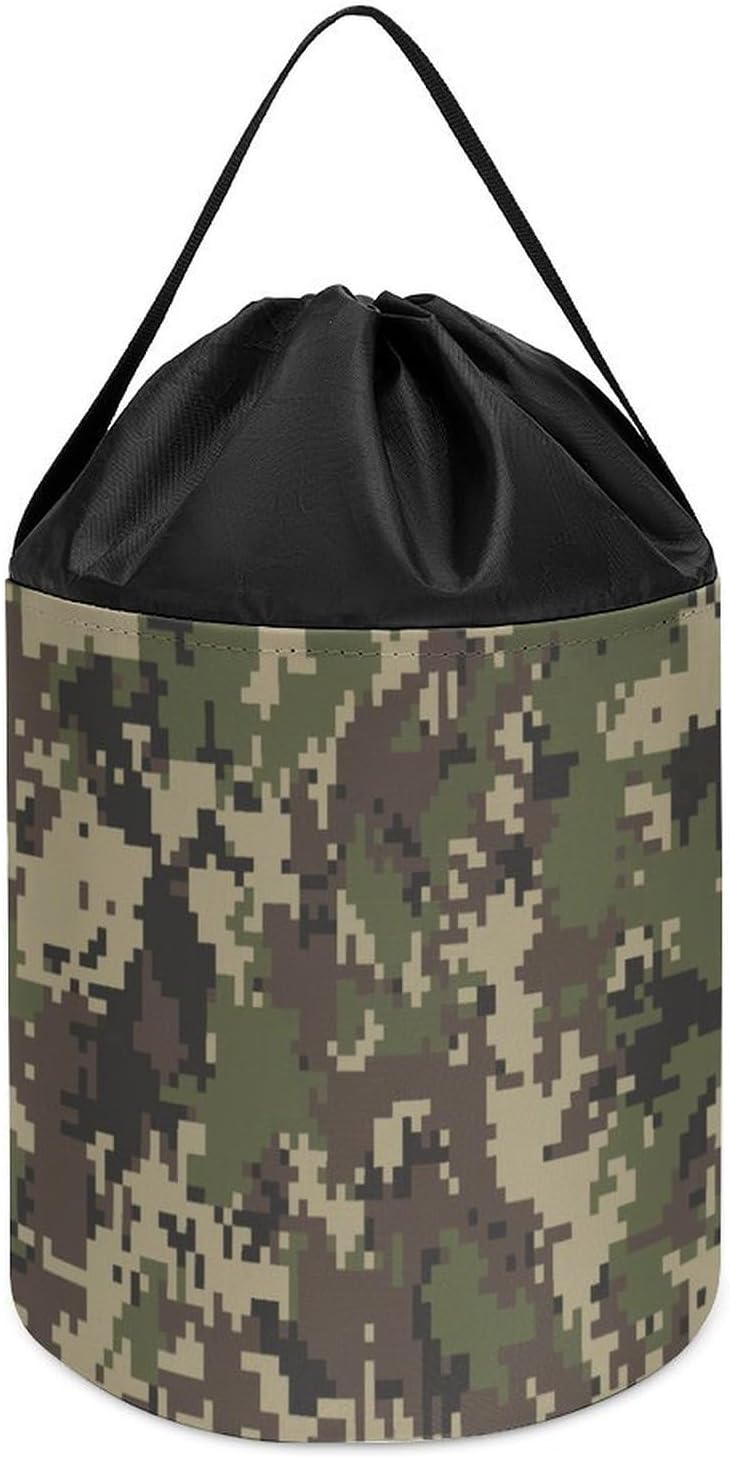 Green Camouflage Army Soldiers Large Capacity Portable Storage Bag for Building Blocks