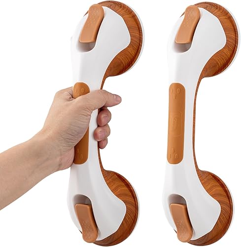 Miniatura 12 de TAILI - Barras de sujeción para la ducha con ventosa, paquete de 2 unidades, de 16 pulgadas, resistente y removible, sin taladro, impermeable