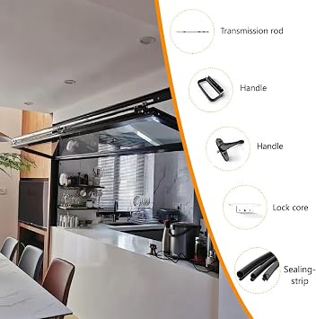 Foldable Aluminum Window, Outdoor Serving Window with Bottom Frame and Sun-Protection Film, Ideal for Coffee Shops