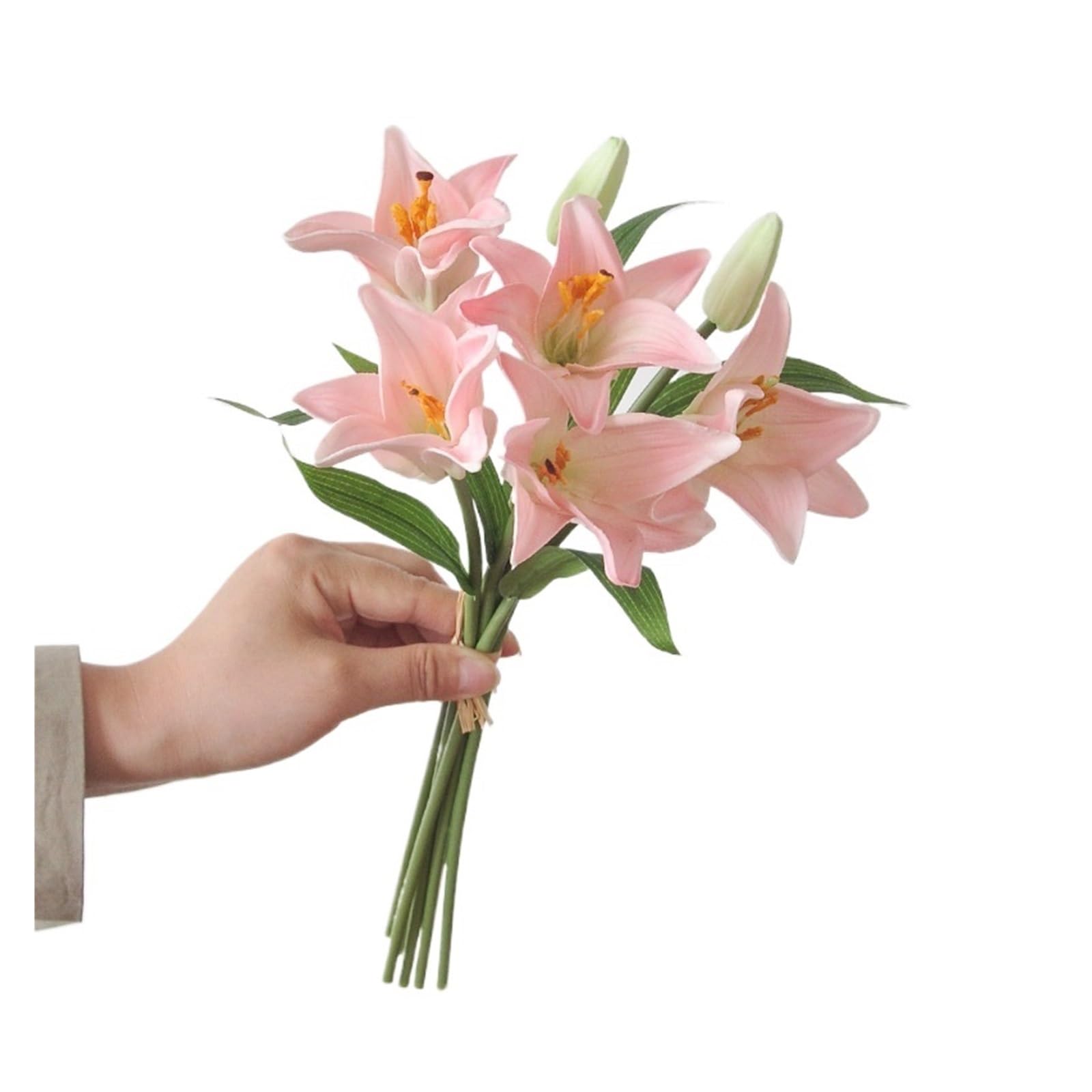 Casetlong 7pcs Wedding Artificial Flowers Bouquet Home Decoration Accessories Party Table Flower Arrangement(Pink)