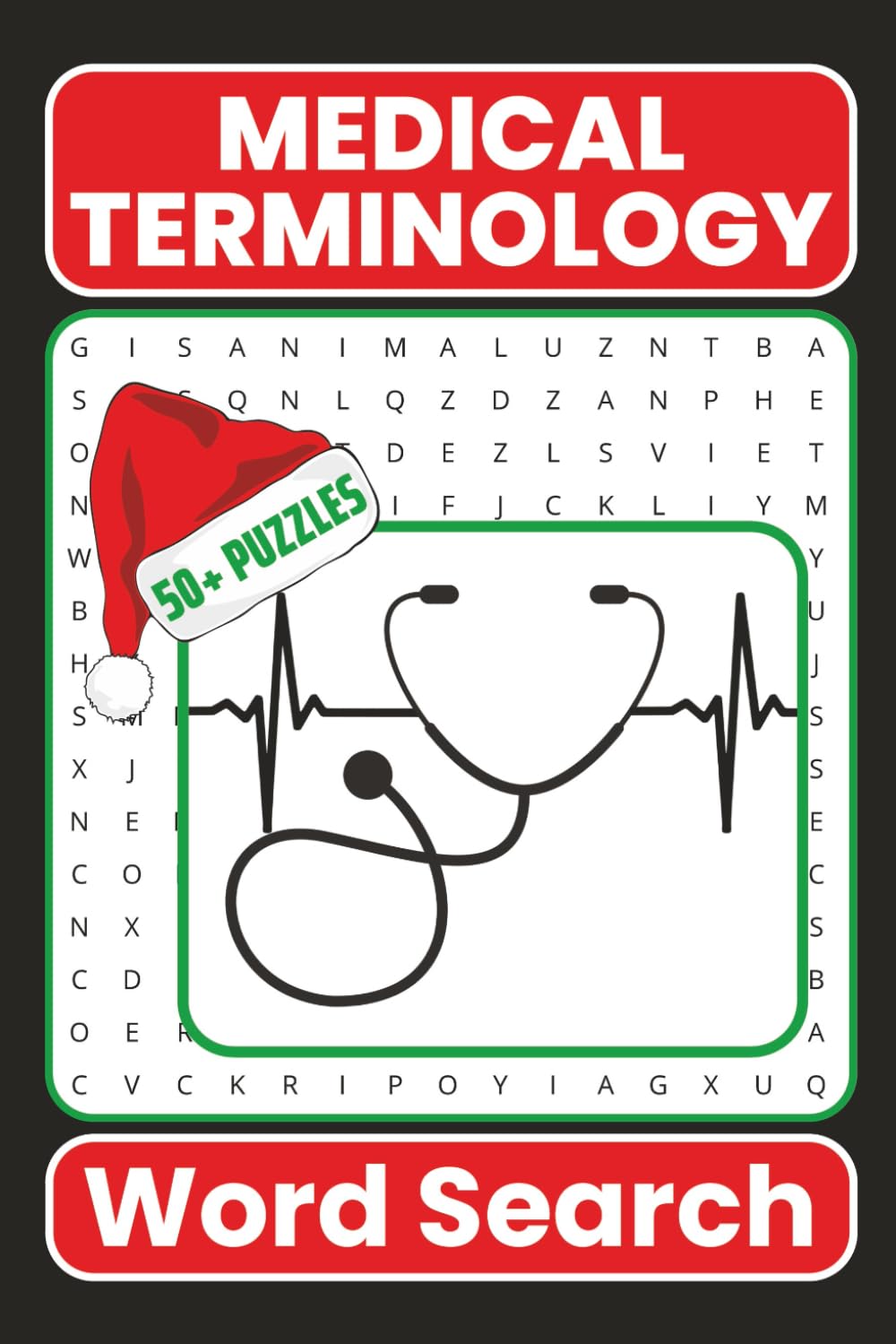 Medical Terminology Word Search Puzzle Book: Medical Word Searches for Adults | Christmas Themed | 6x9 Inches, 110 Pages | 50+ Puzzles