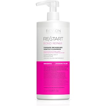 REVLON PROFESSIONAL RE/START Bond Repair - Damage Reversing Gentle Cleanser 1000 ml Sulphate Free Vegan Shampoo for Damaged Hair Repairs Hair Damage Prevents Hair Breakage
