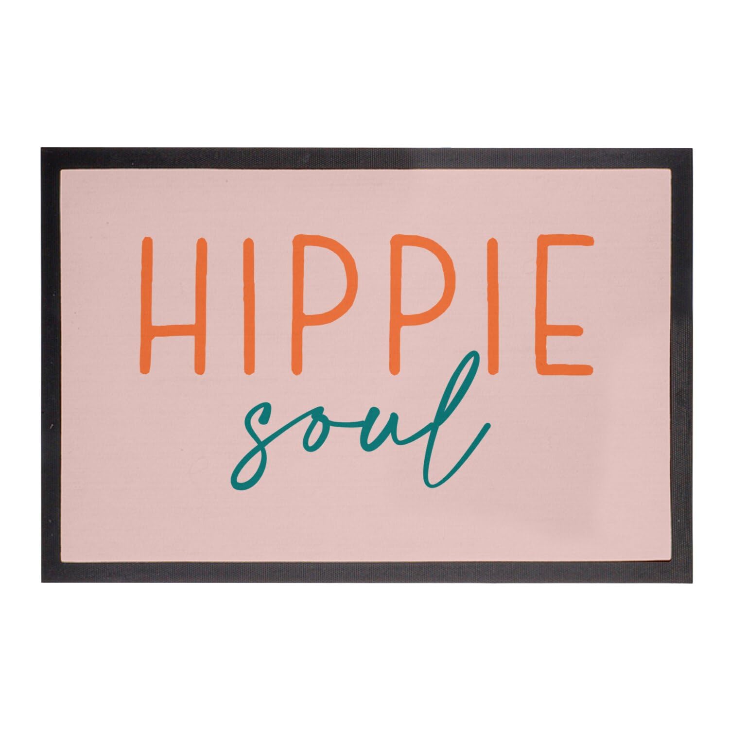 Paillasson rose Hippie Soul 75x50 cm pour sublimer votre entrée