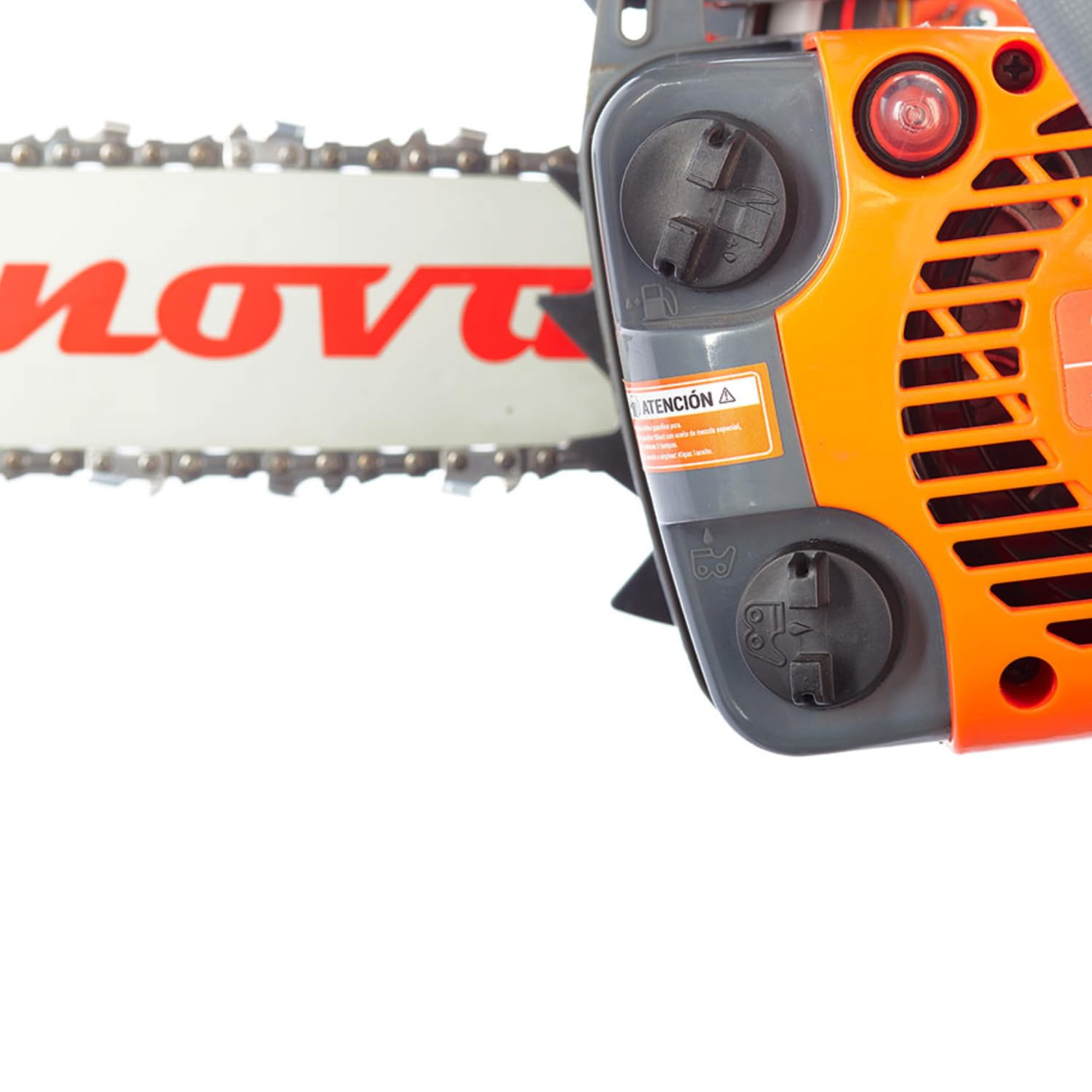 ANOVA - Motosierra a GASOLINA | 1 HP - 0,8 KW | 25,4 CC | 3,2 KG | Espada 12" - 30 CM - 3/8" BP | Arranque Manual | Para Tala, Poda y Corte de Madera en Jardín y Trabajos Forestales | Diseño Robusto